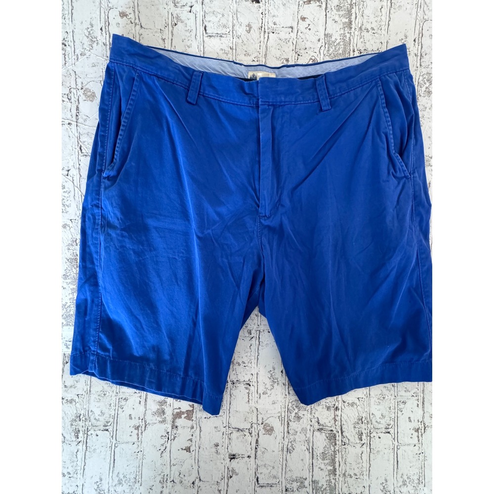 J. Crew Mens Stanton Chino Shorts Cobalt Blue 100% Cotton Size 37 14054 SP13 - Picture 1 of 7